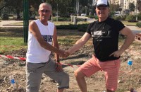 В центре Запорожья заложили фундамент для монумента известному силачу