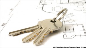 keys on an architecture-plan