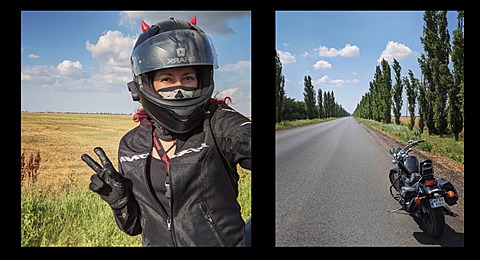 Запорожская байкер о том, почему называет свой мотоцикл "Стыдом", и как одна проехала 1400 км
