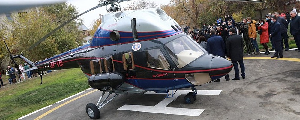 Первые в Украине: в Запорожье презентовали вертолет для санавиации